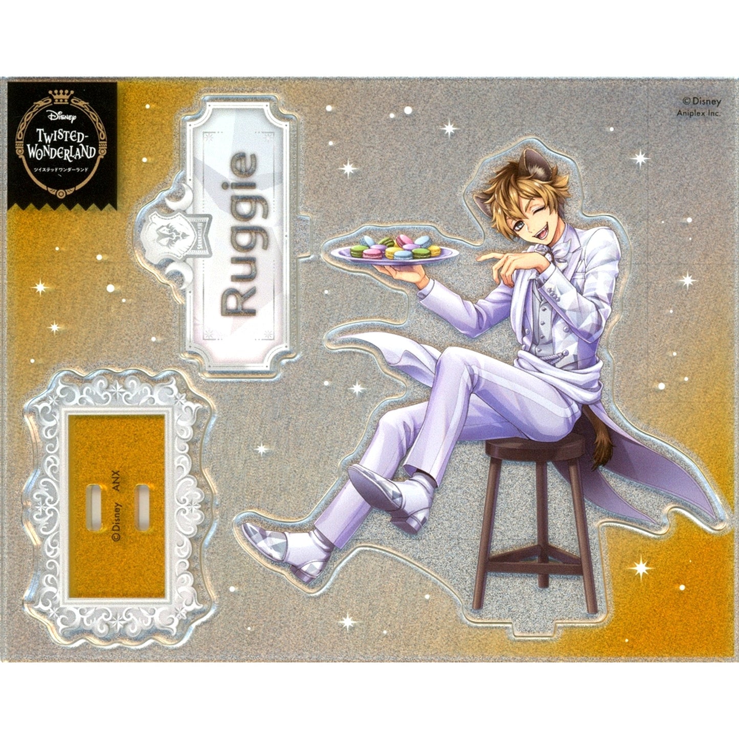 Ruggie Bucchi Disney Twisted Wonderland Platinum Jacket Ver. Glitter Acrylic Stand [USED]