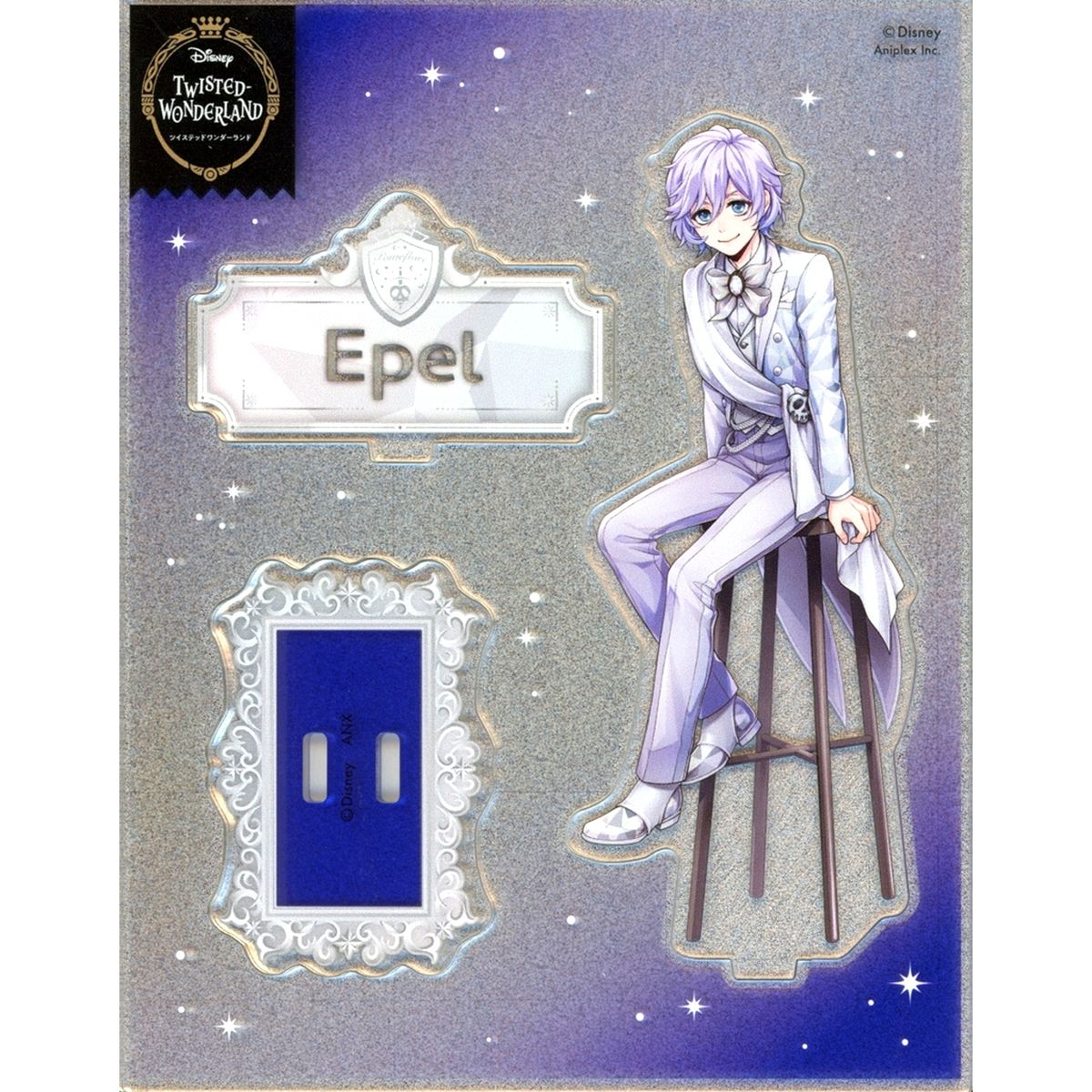 Epel Felmier Disney: Twisted-Wonderland Glitter Acrylic Stand Platinum Jacket ver. [USED]