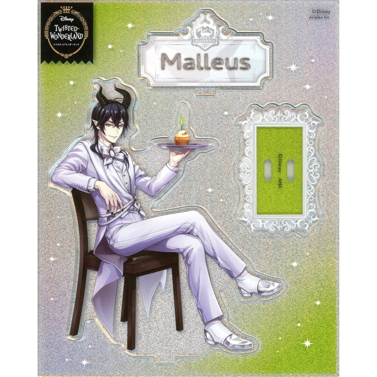 Disney: Twisted-Wonderland Malleus Draconia Glitter Acrylic Stand Platinum Jacket Ver. Acrylic Stands [USED]