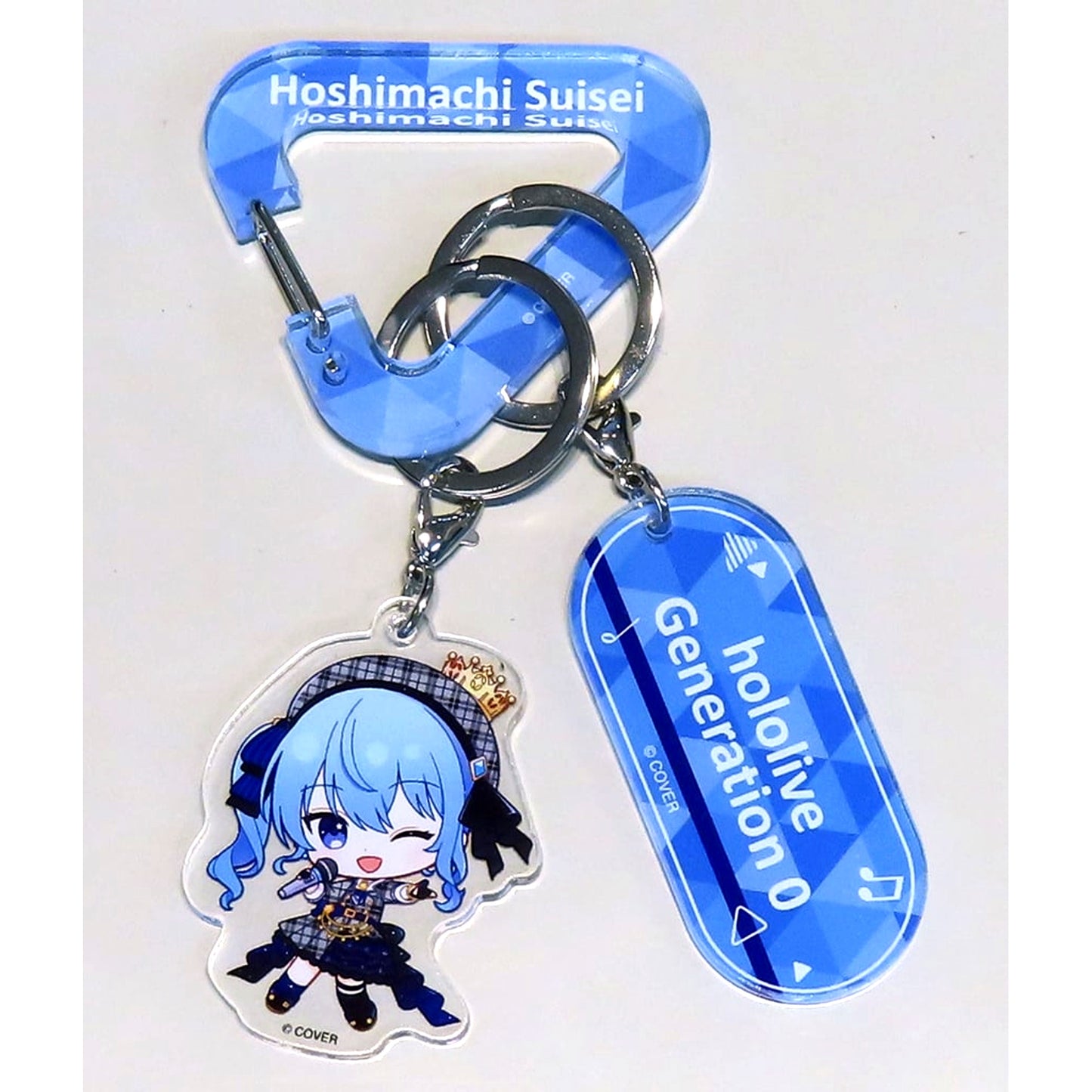 Hoshimachi Suisei Hololive Holo mini Vocal Series Gen 0 Carabiner Charm [USED]