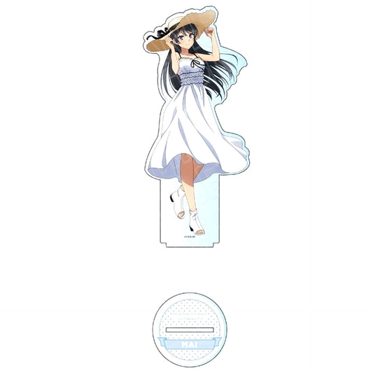 Mai Sakurajima Big Acrylic Stand Straw Hat Ver. Rascal Does Not Dream of a Knapsack Kid Pop Up Shop [USED]