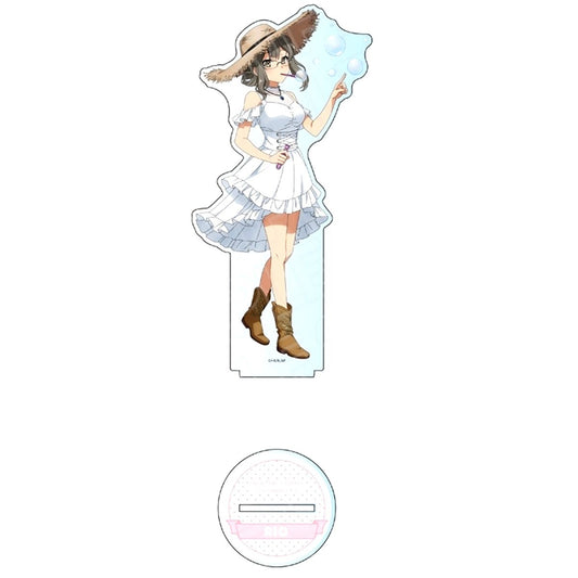 Rio Futaba Big Acrylic Stand Straw Hat Ver. Rascal Does Not Dream of a Knapsack Kid POP UP SHOP [USED]
