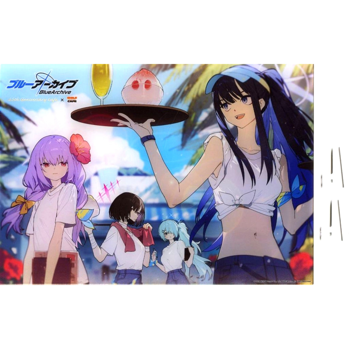 Situation Illustration A4 Acrylic Stand Blue Archive 3.5th Anniversary Cafe in SMILE BASE CAFE Pre-Order Only [USED]