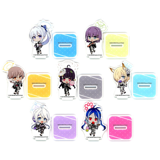 Set of 7 Trading Acrylic Stand Blue Archive x Animax Cafe+ [USED]