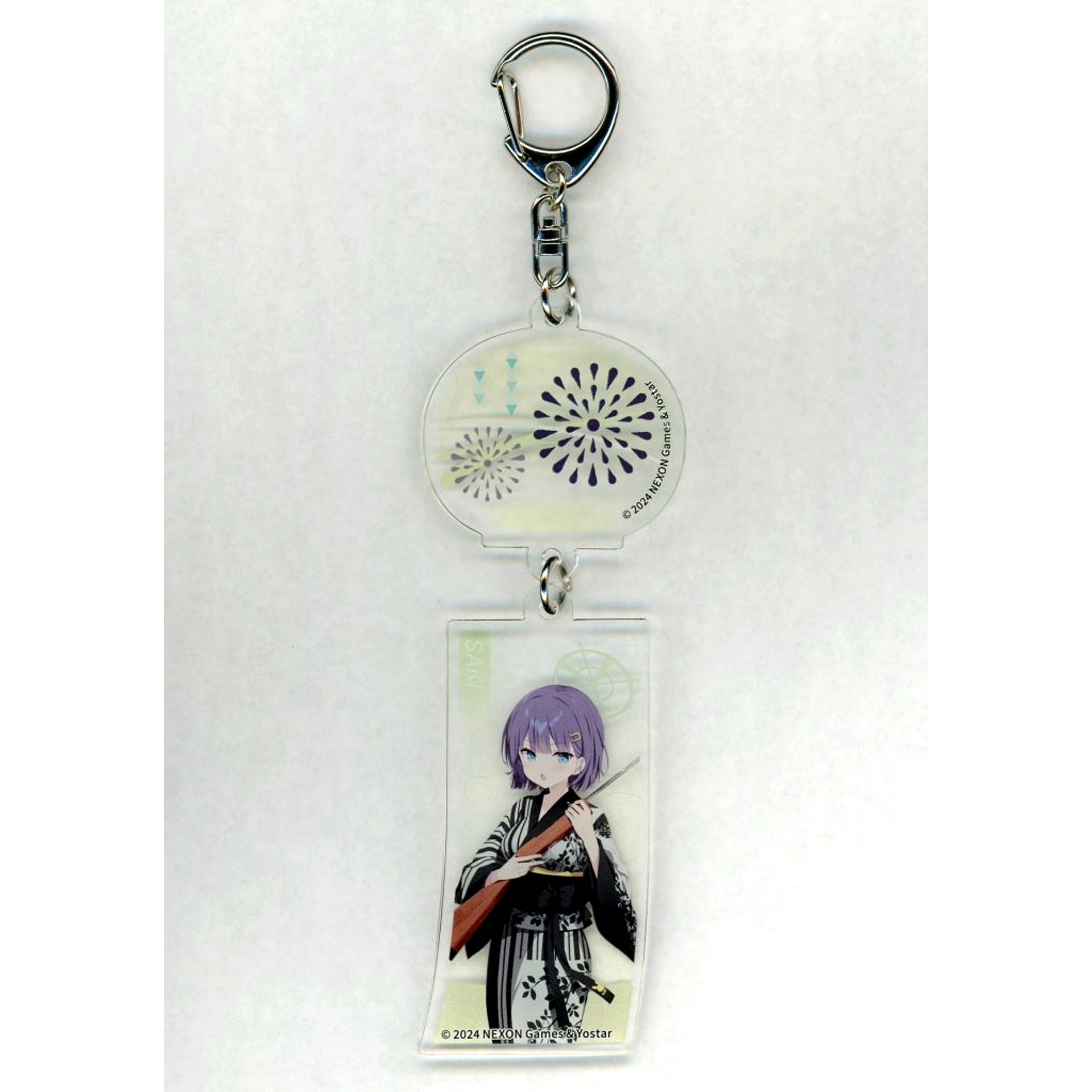 Saki Sorai Blue Archive Wind Chime Acrylic Keychain Animax Cafe+ [USED]