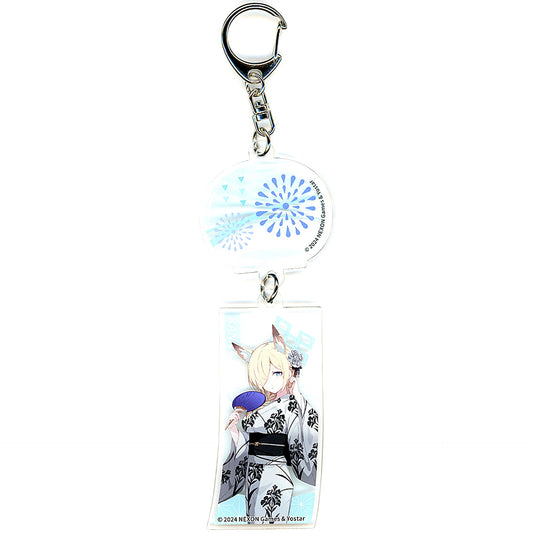 Kanna Ogata Blue Archive x AnimaxCafe+ Wind Chime Acrylic Keychain [USED]