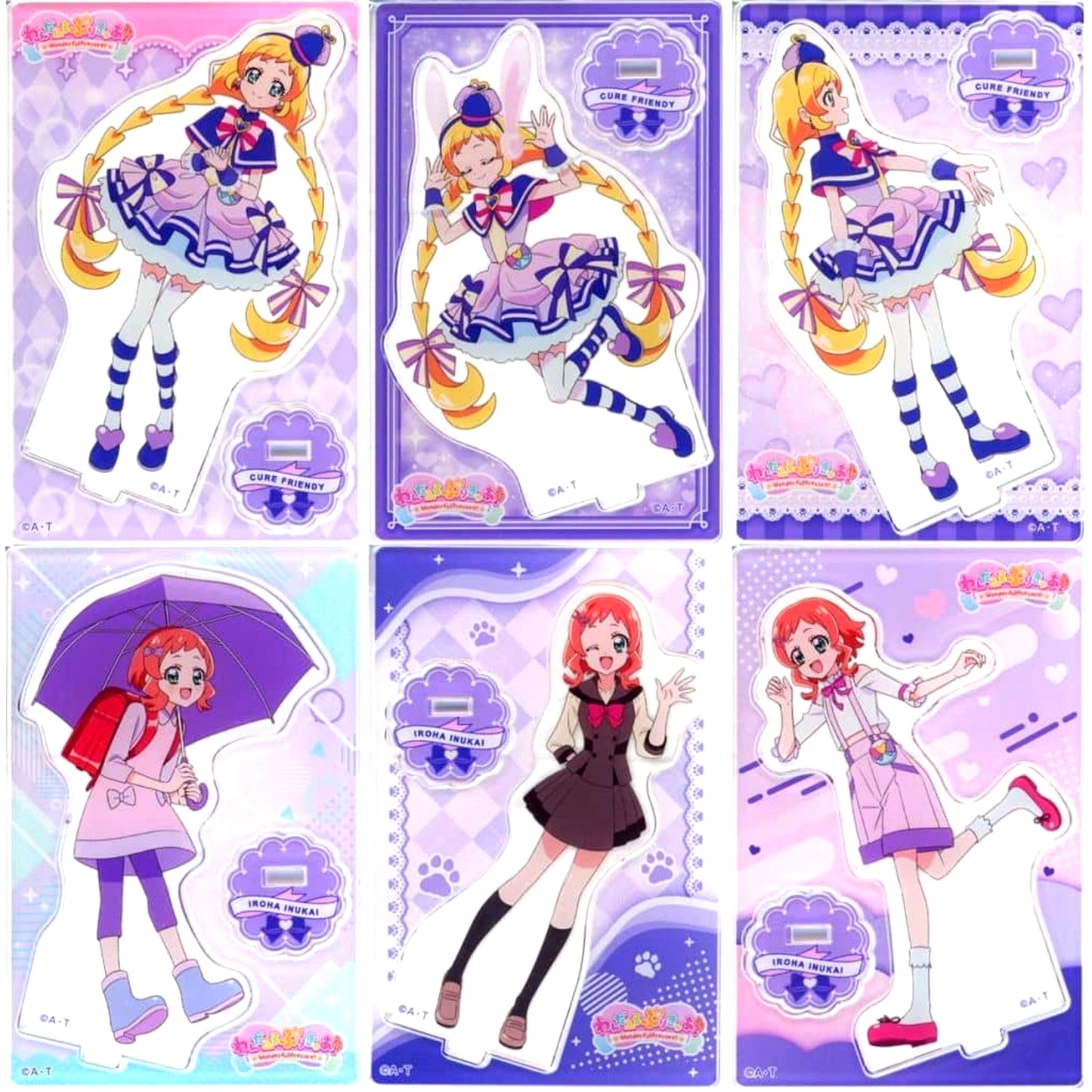 Wonderful Precure! Mini Acrylic Stand Vol.2 All 6 Types Set [USED]