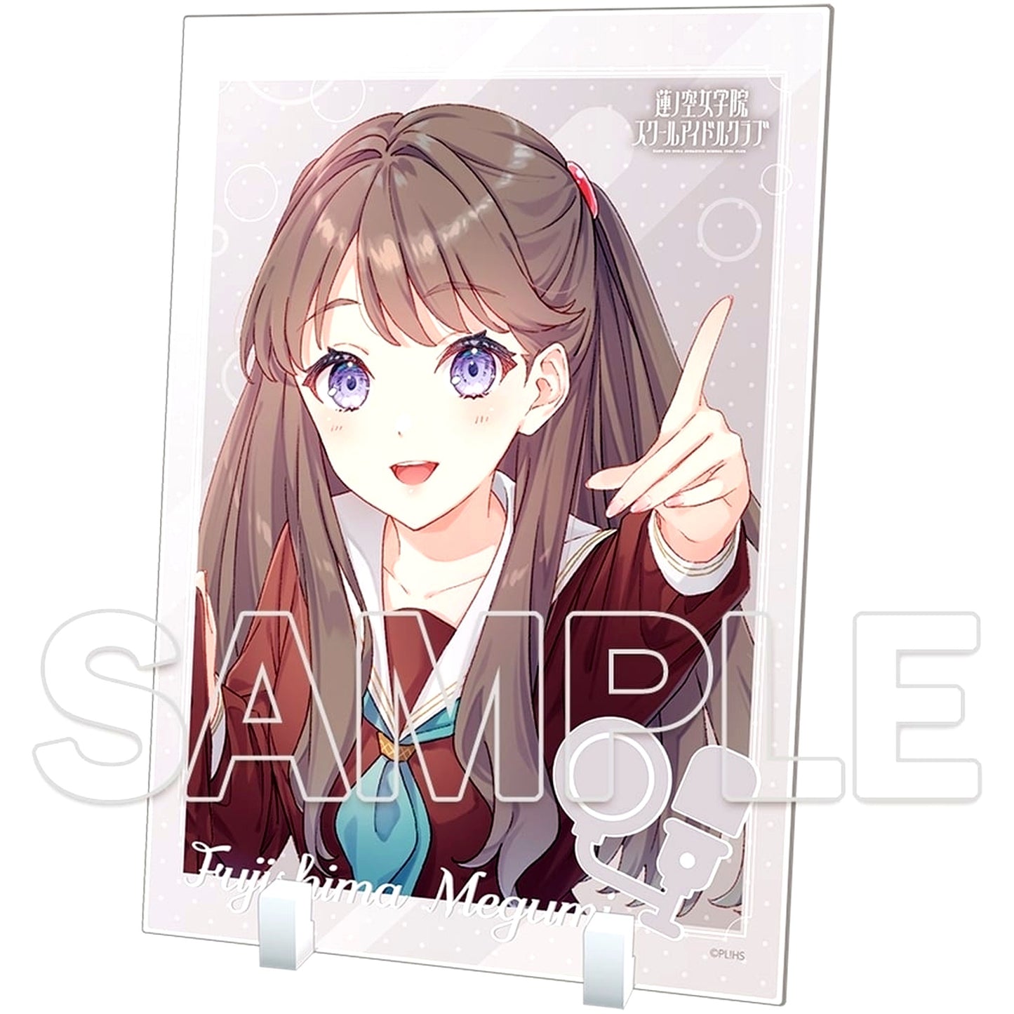 Megumi Fujishima Love Live! Hasunosora Girls High School Idol Club 104th Term Start Ver. Acrylic Plate [USED]
