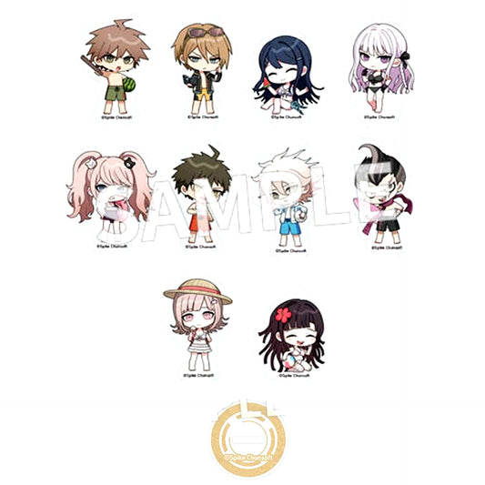 Set of 10 Danganronpa 1・2 Reload Acrylic POP illust. Tama [USED]