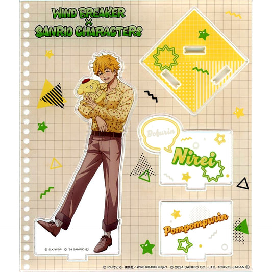 Akihiko Nirei x Pompompurin Standard Wind Breaker x Sanrio Characters Pop Up Shop Acrylic Stand [USED]
