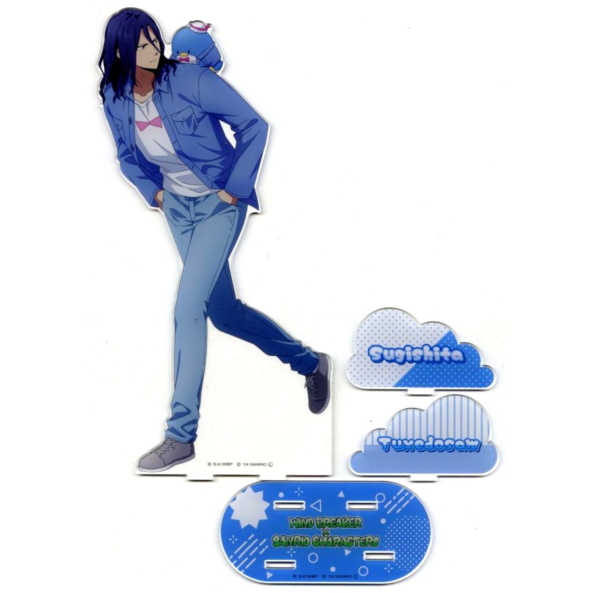 Kyotaro Sugishita x Tuxedo Sam Big Acrylic Stand Wind Breaker x Sanrio Characters POP UP SHOP [USED]