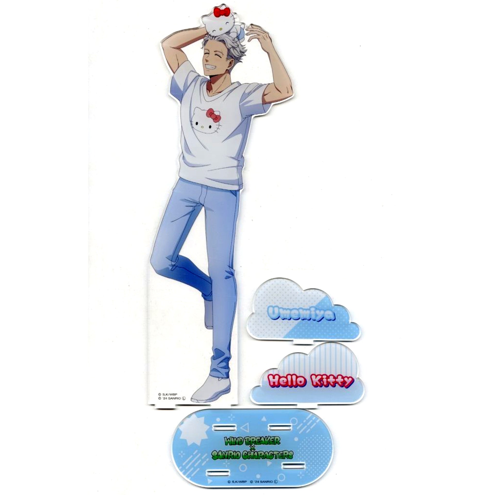Hajime Umemiya x Hello Kitty WIND BREAKER x Sanrio Characters POP UP SHOP BIG Acrylic Stand [USED]