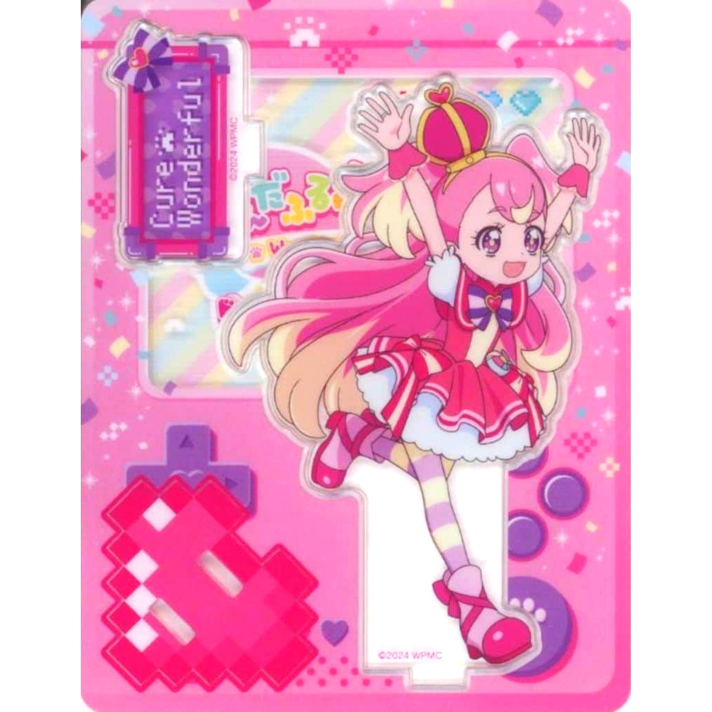 Cure Wonderful Wonderful Precure Movie Dokidoki Game World Adventure Connectable Acrylic Stand Theater Goods [USED]