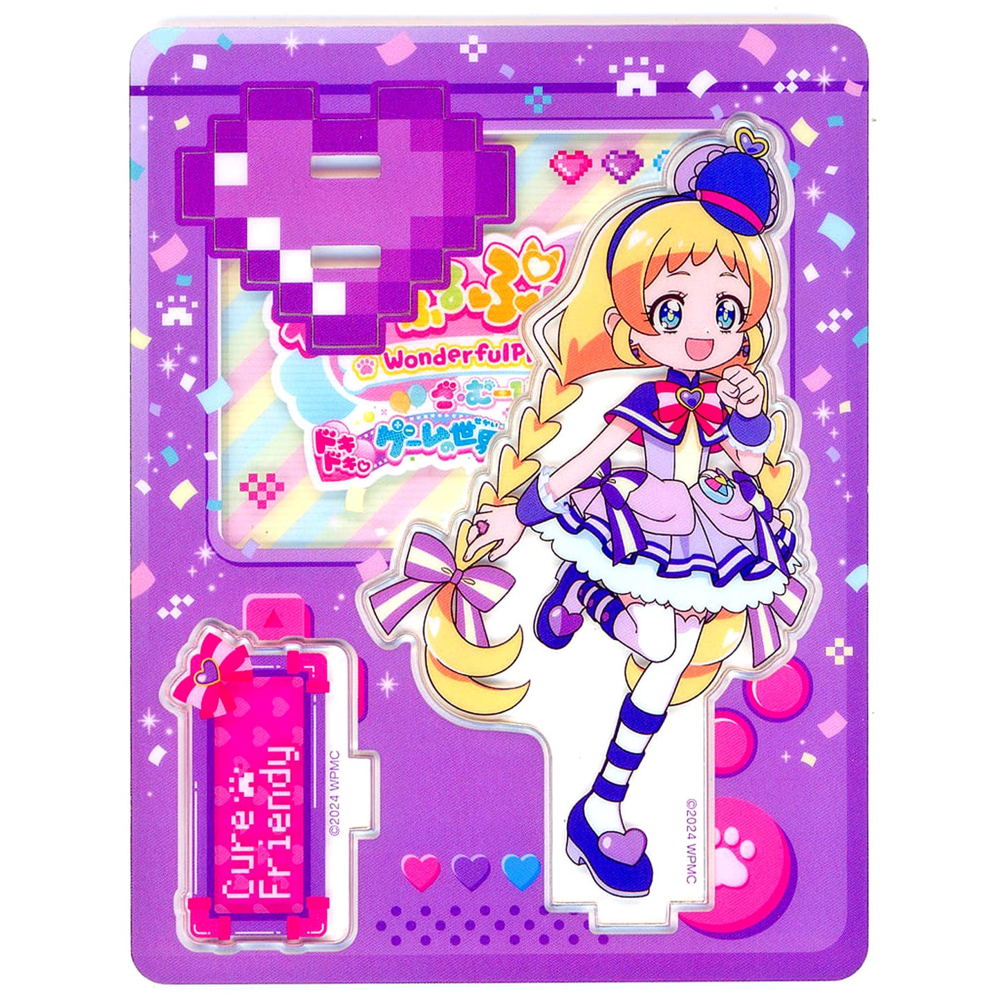 Cure Friendy Wonderful Precure Movie Dokidoki Game World Adventure Connectable Acrylic Stand Theater Goods [USED]