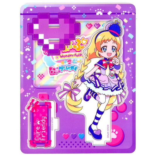 Cure Friendy Wonderful Precure Movie Dokidoki Game World Adventure Connectable Acrylic Stand Theater Goods [USED]