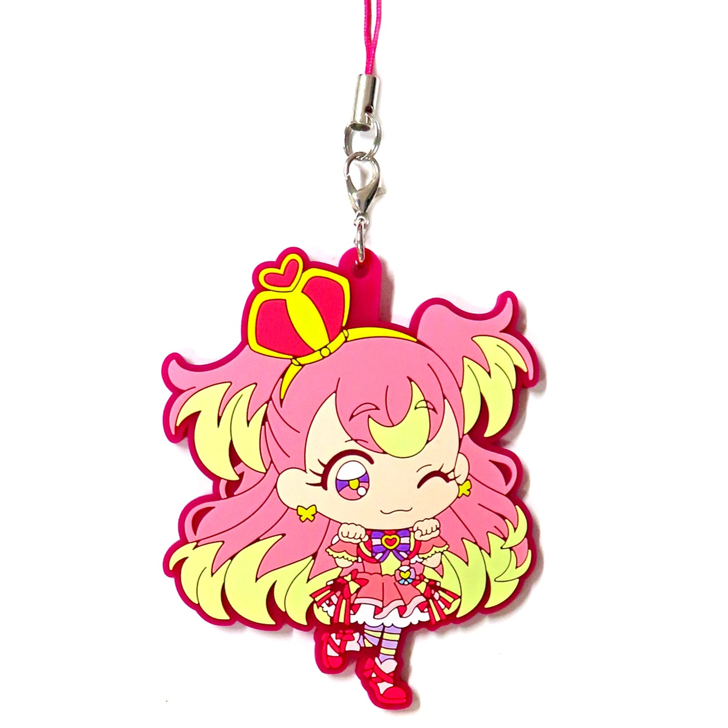 Cure Wonderful Wonderful Precure! The Movie! Doki Doki Game no Sekai de Daibouken! Rubber Strap Theater Goods [USED]