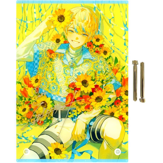 Hibachi Mana A5 Acrylic Panel Replica Autograph Virtual YouTuber Nijisanji Birthday 2024 Single Item [USED]