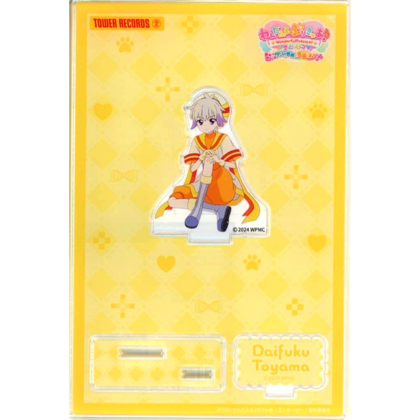 Daifuku Usayama Wonderful Precure Movie Dokidoki Game World Adventure Movie Ver. Acrylic Stand TOWER RECORDS CAFE [USED]