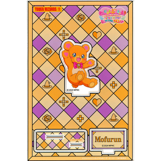 Mofurun Wonderful Precure! The Movie A Grand Adventure in a Thrilling Game World! Acrylic Stand TOWER RECORDS CAFE [USED]