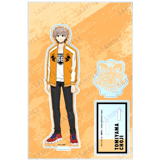 Choji Tomiyama BIG Acrylic Stand with Parts WIND BREAKER [USED]
