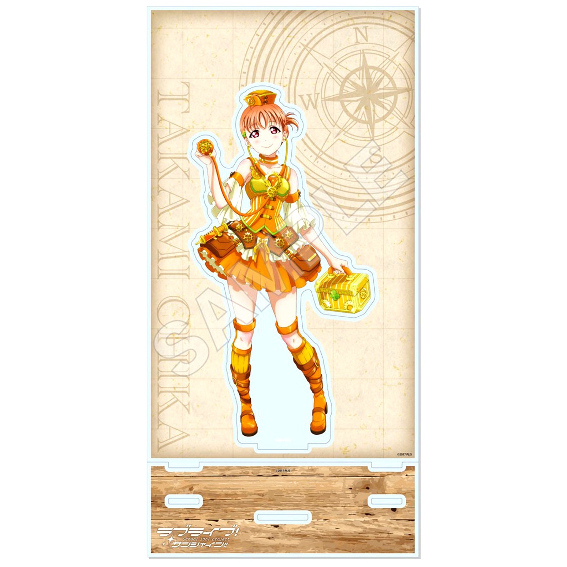 Chika Takami A. Acrylic Stand with Background Love Live! Sunshine!! [USED]