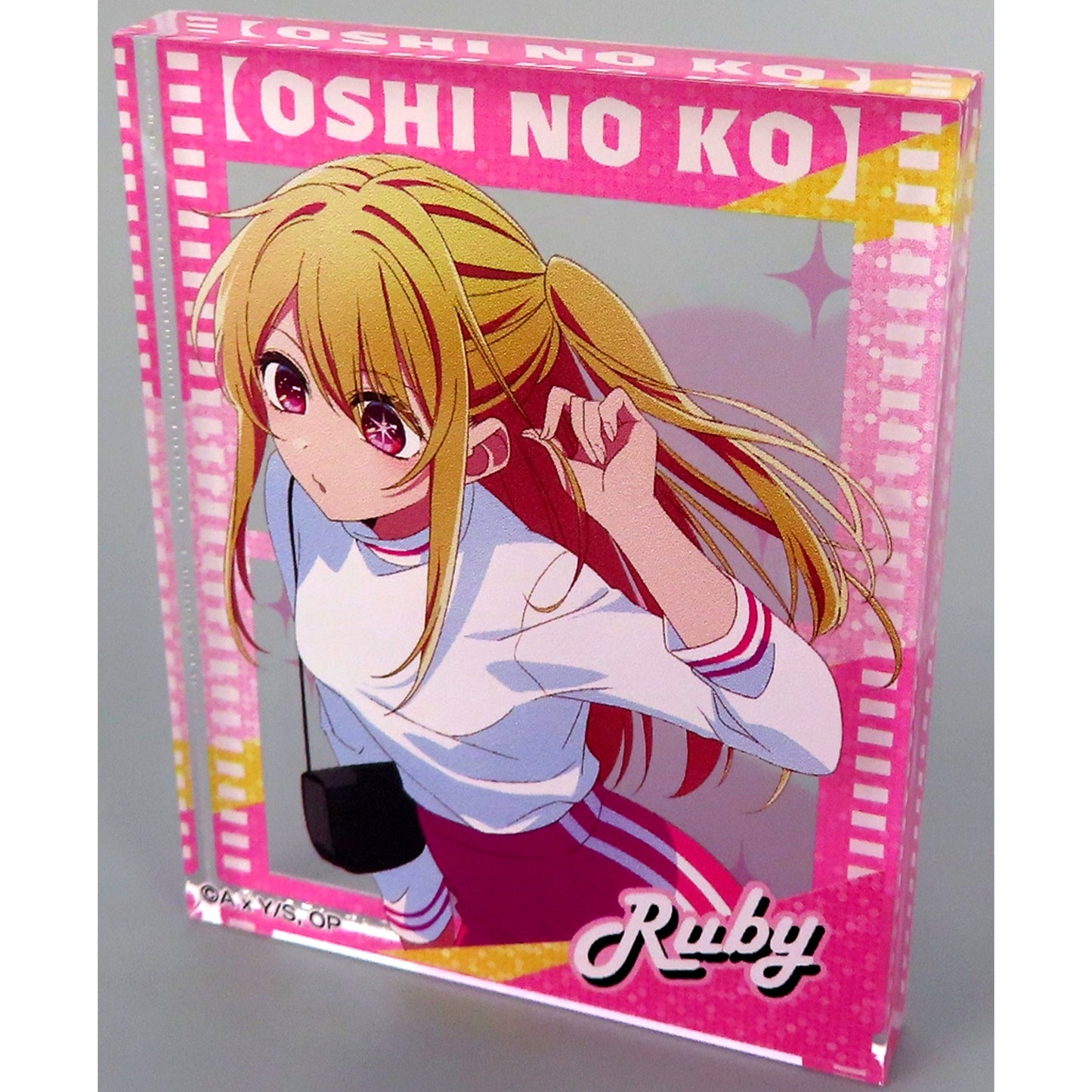 Ruby Oshi no Ko Exhibition Kagayaki to Kage Trading Acrylic Block [USED]