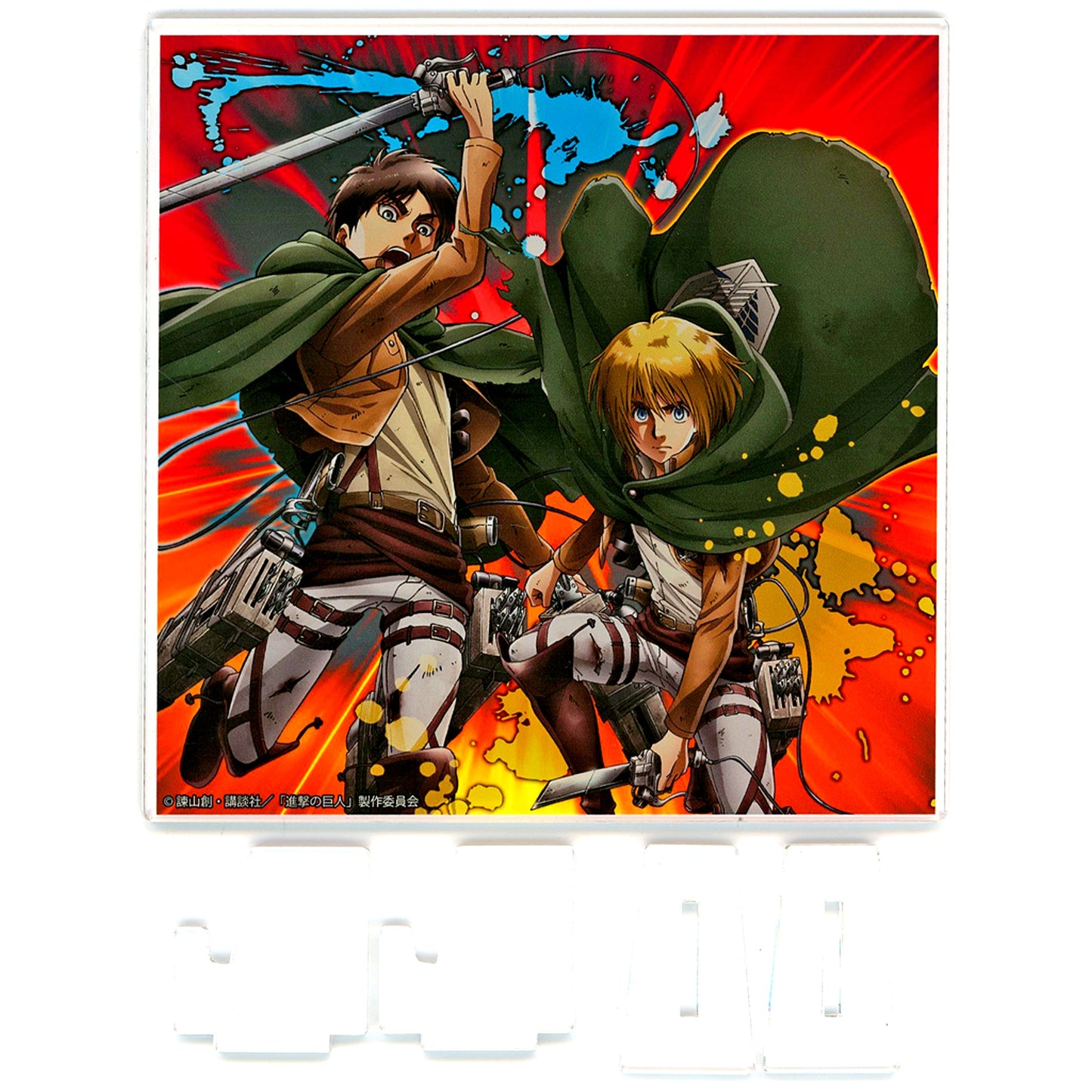 Eren Yeager & Armin Arlert Attack on Titan C92 WIT STUDIO Drawn Acrylic Board [USED]