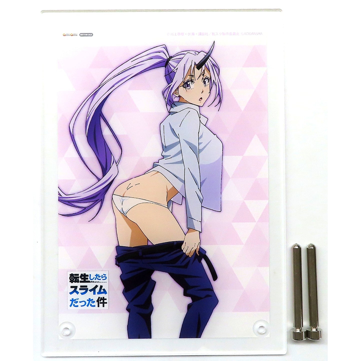 Shion Acrylic Character Plate AmiAmi Bonus for That Time I Got Reincarnated as a Slime Shion Changing Clothes Mode 1/7 PVC Painted Figure [USED]