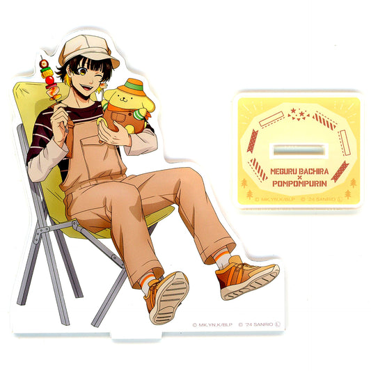 Meguru Bachira and Pompompurin Acrylic Stand Camp Theme BLUELOCK x Sanrio Characters [USED]