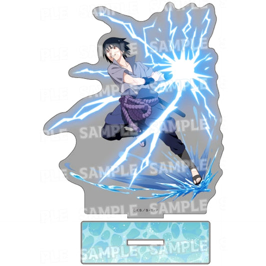 Sasuke Uchiha 2. Training Ver. Illustration BIG Acrylic Stand Naruto Shippuden [USED]