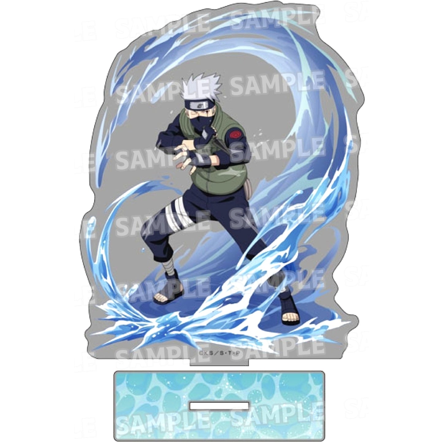 Kakashi Hatake 3. Training Ver. Illustration BIG Acrylic Stand Naruto Shippuden [USED]