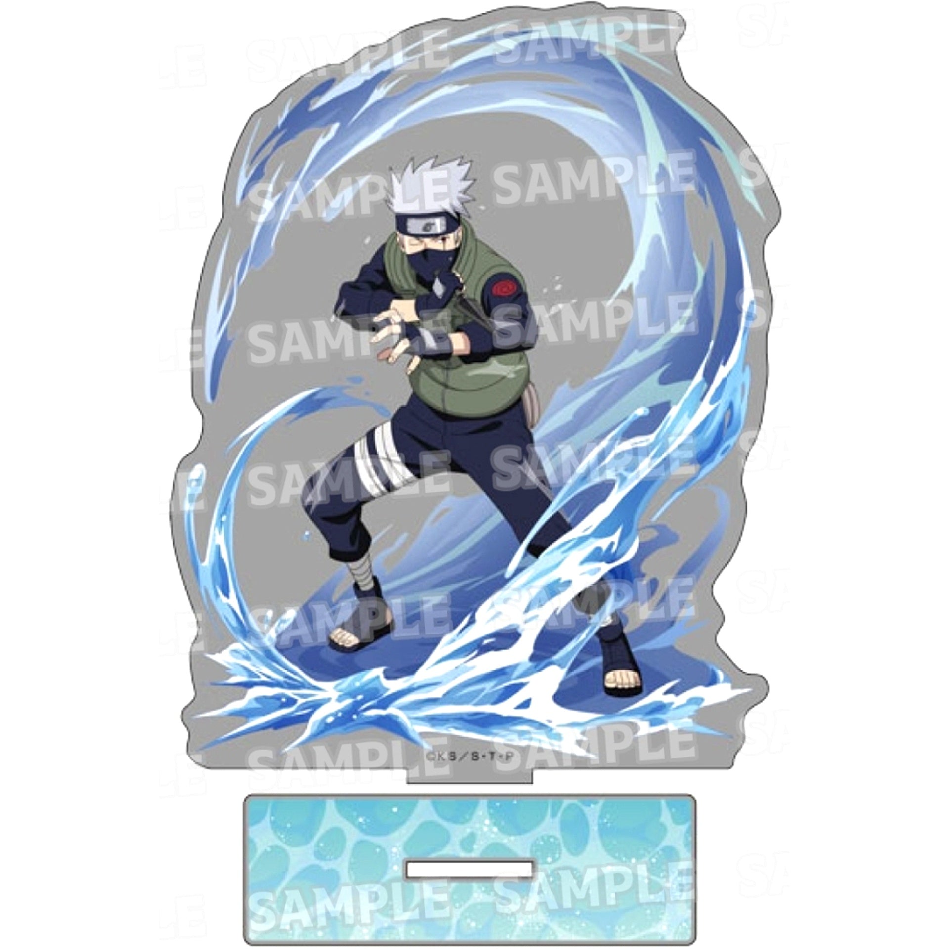 Kakashi Hatake 3. Training Ver. Illustration BIG Acrylic Stand Naruto Shippuden [USED]