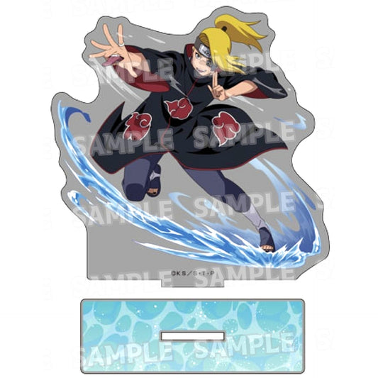 Deidara 7 Training Ver. Illustration BIG Acrylic Stand Naruto Shippuden [USED]