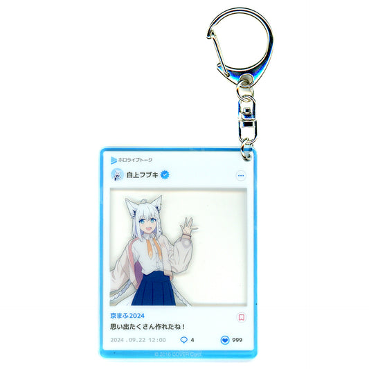 Shirakami Fubuki Hololive Holo Plus Style Acrylic Keychain Kyoto International Manga Anime Fair 2024 Kyomaf [USED]