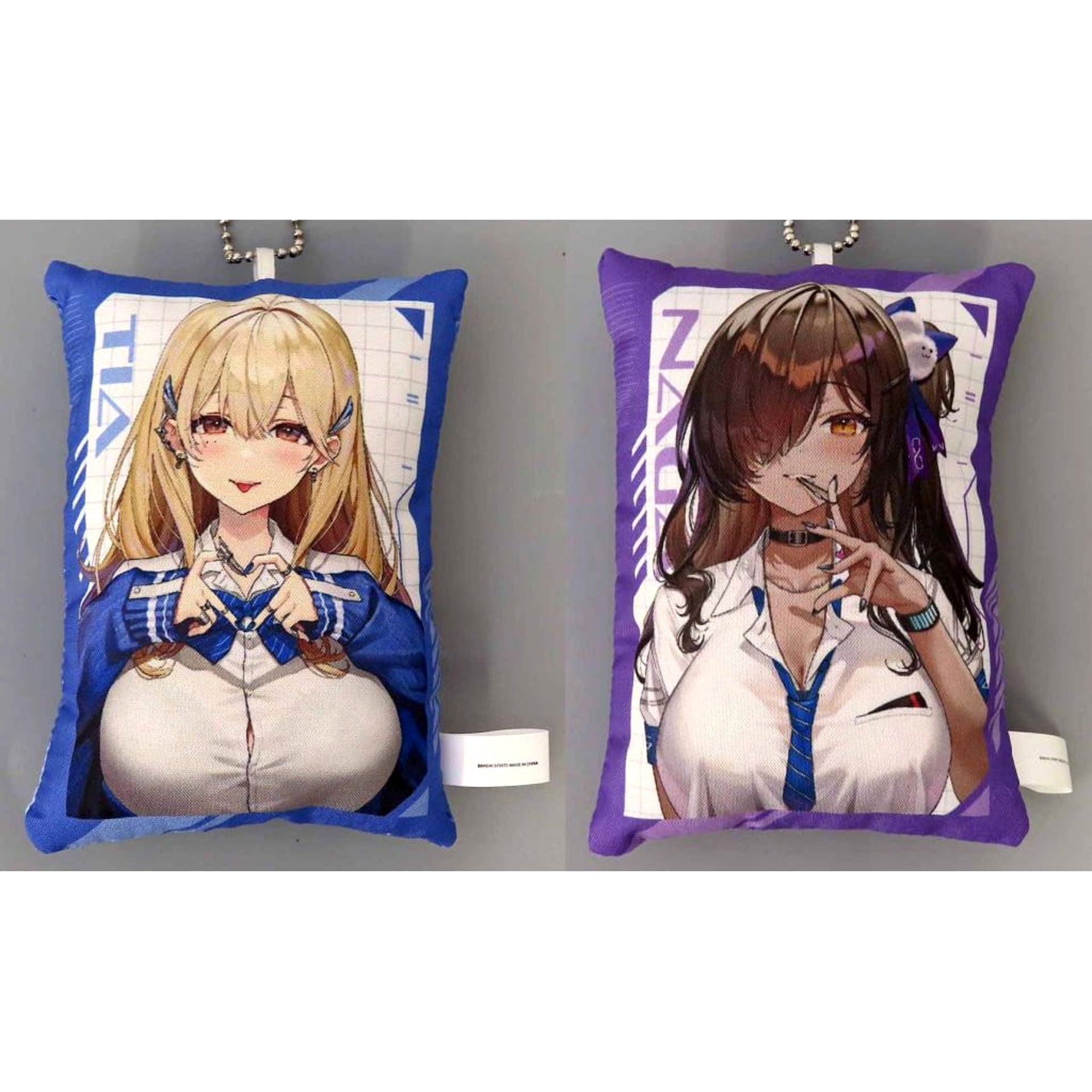 Goddess of Victory: Nikke Tia & Others All 2 Types Set Ichiban Kuji Chapter 3 Fukkura Cushion Charm Prize E Charm [USED]