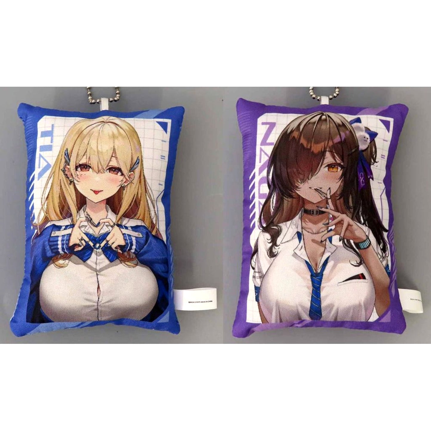 Goddess of Victory: Nikke Tia & Others All 2 Types Set Ichiban Kuji Chapter 3 Fukkura Cushion Charm Prize E Charm [USED]