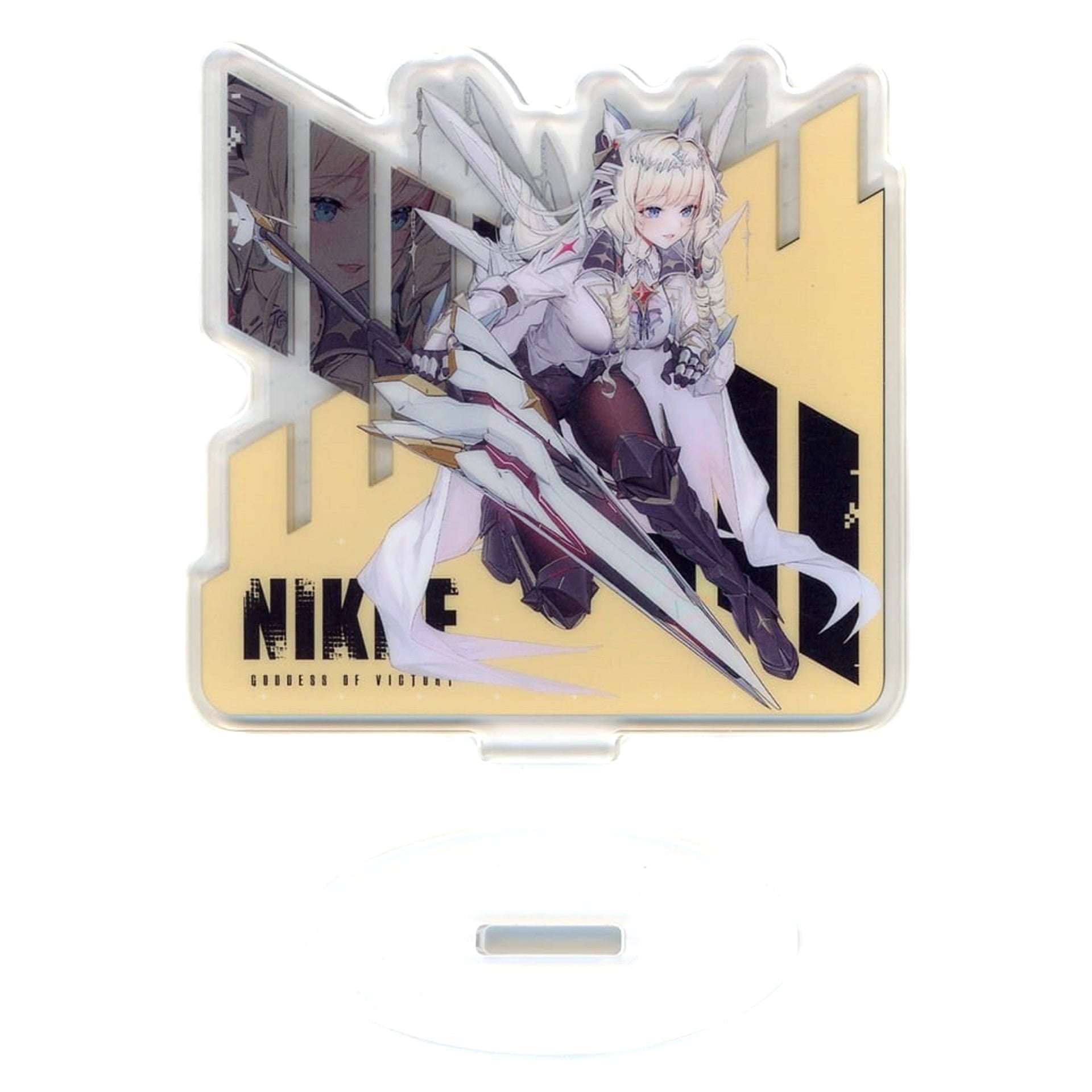 Goddess of Victory: Nikke Crown Ichiban Kuji Chapter 3 Double-Sided Battle Acrylic Stand TWO Prize J Acrylic Stands [USED]