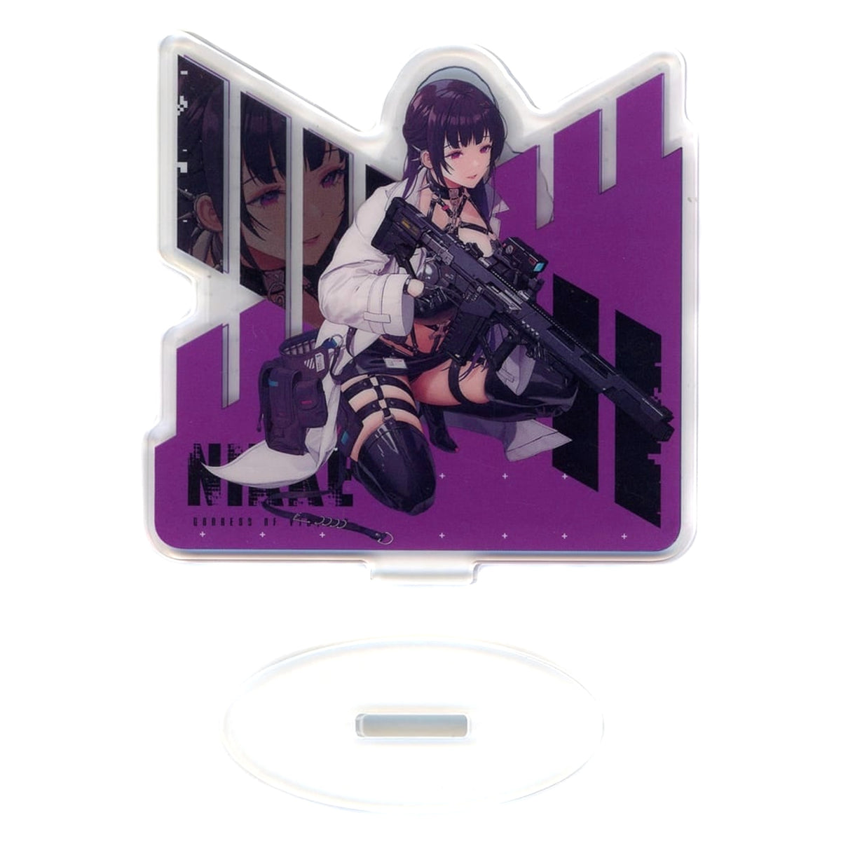 Goddess of Victory: Nikke Mihara Ichiban Kuji Chapter 3 Double-Sided Battle Acrylic Stand THREE Prize K Acrylic Stands [USED]