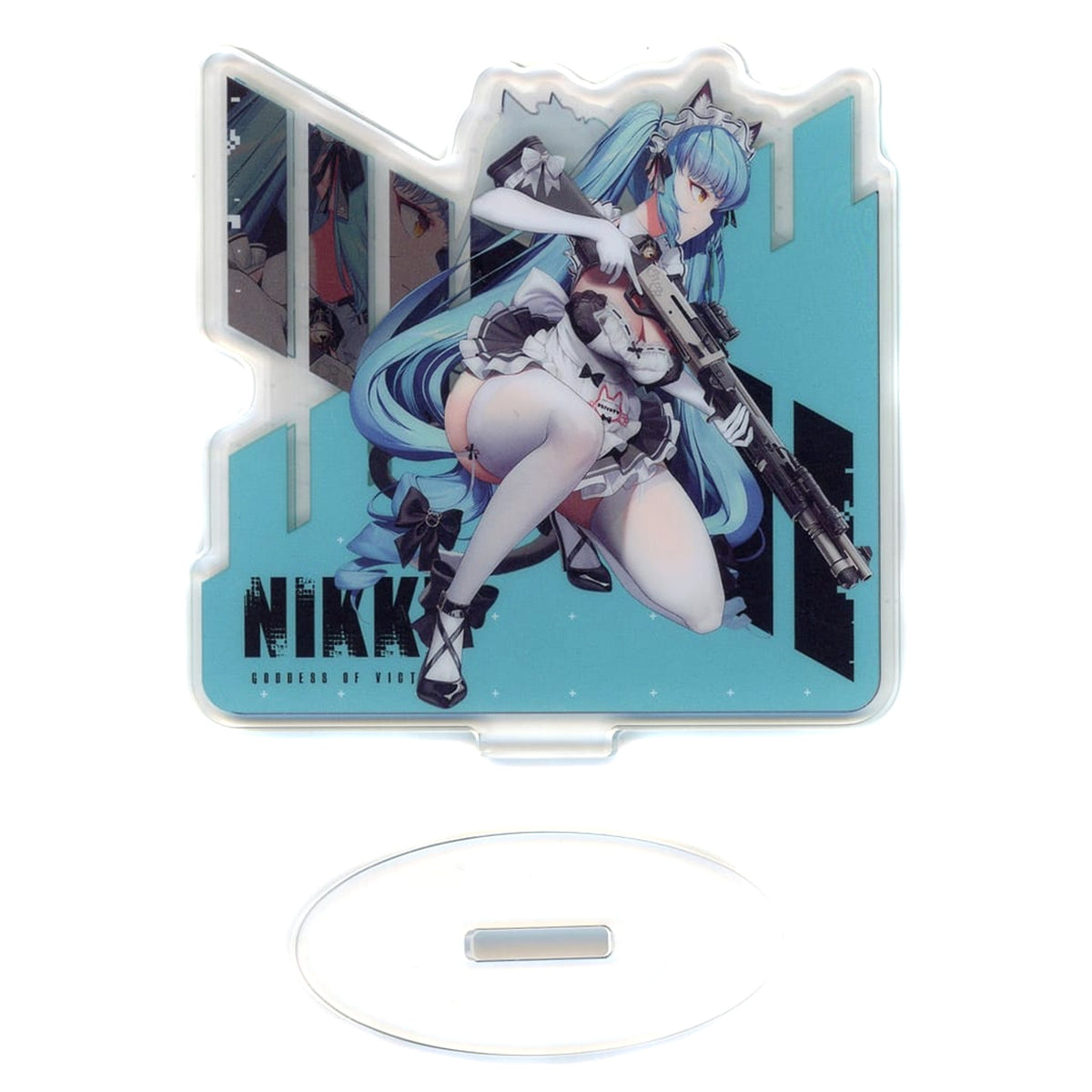 Goddess of Victory: Nikke Privaty: Unkind Maid Ichiban Kuji Chapter 3 Double-Sided Battle Acrylic Stand THREE Prize K Acrylic Stands [USED]