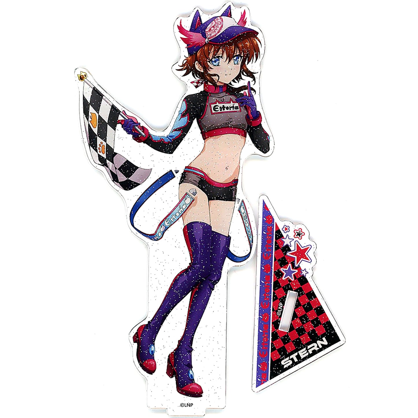 Stern Big Glitter Acrylic Stand Illustration Magical Girl Lyrical Nanoha Series [USED]