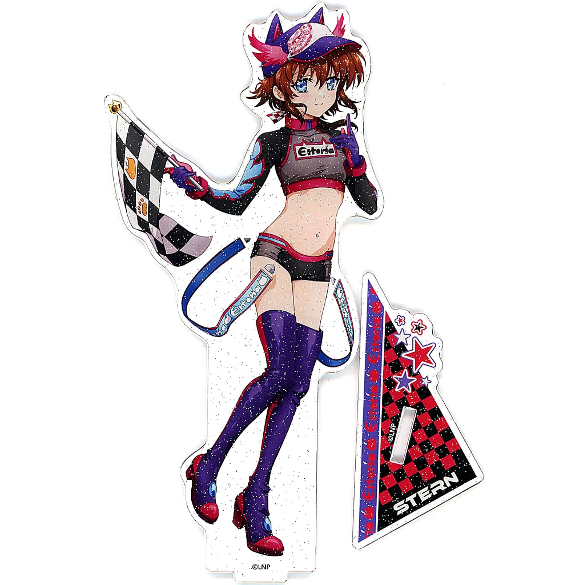 Stern Big Glitter Acrylic Stand Illustration Magical Girl Lyrical Nanoha Series [USED]