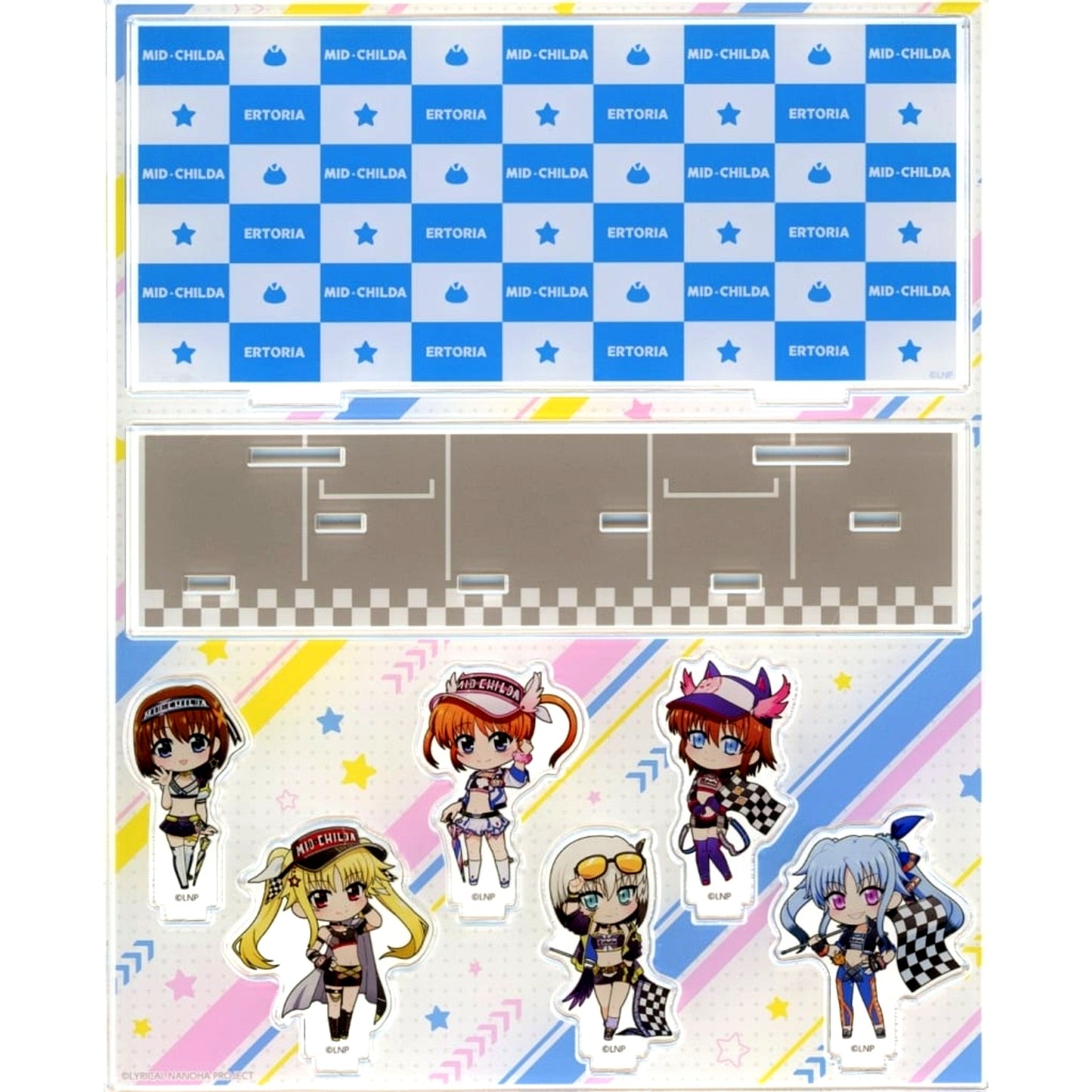 Group SD Acrylic Diorama Prize Pop Up Store in Loft Speed Kuji Magical Girl Lyrical Nanoha Series [USED]