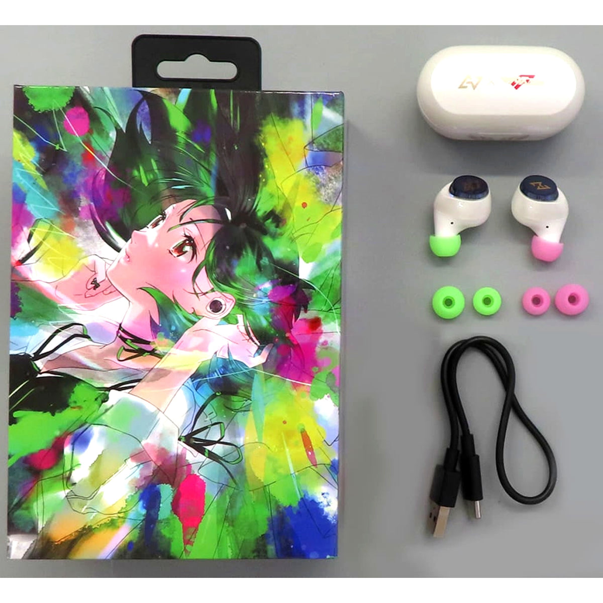 VF-25F Messiah & Ranka Lee & Sheryl Nome Macross Frontier AVIOT Wireless Earbuds TE-D01v-MCF [USED]