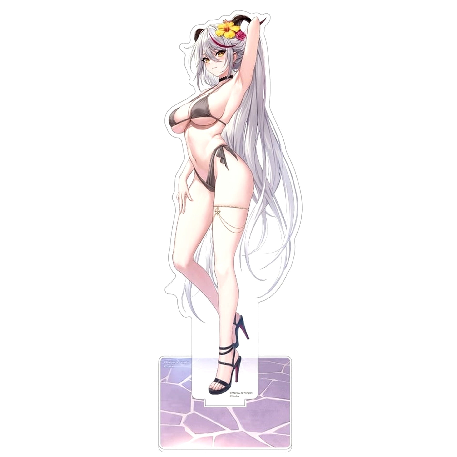 Agir Night Pool Illustration Extra Large Acrylic Stand Azur Lane [USED]
