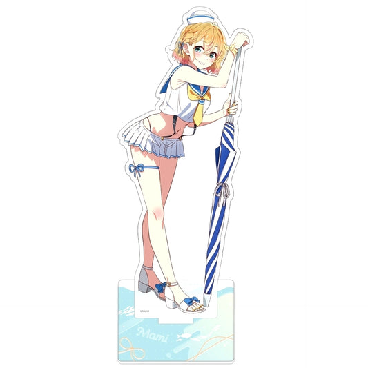 Mami Nanami Rent-a-Girlfriend Marine Sailor Swimsuit Illustration Oversized Acrylic Stand [USED]