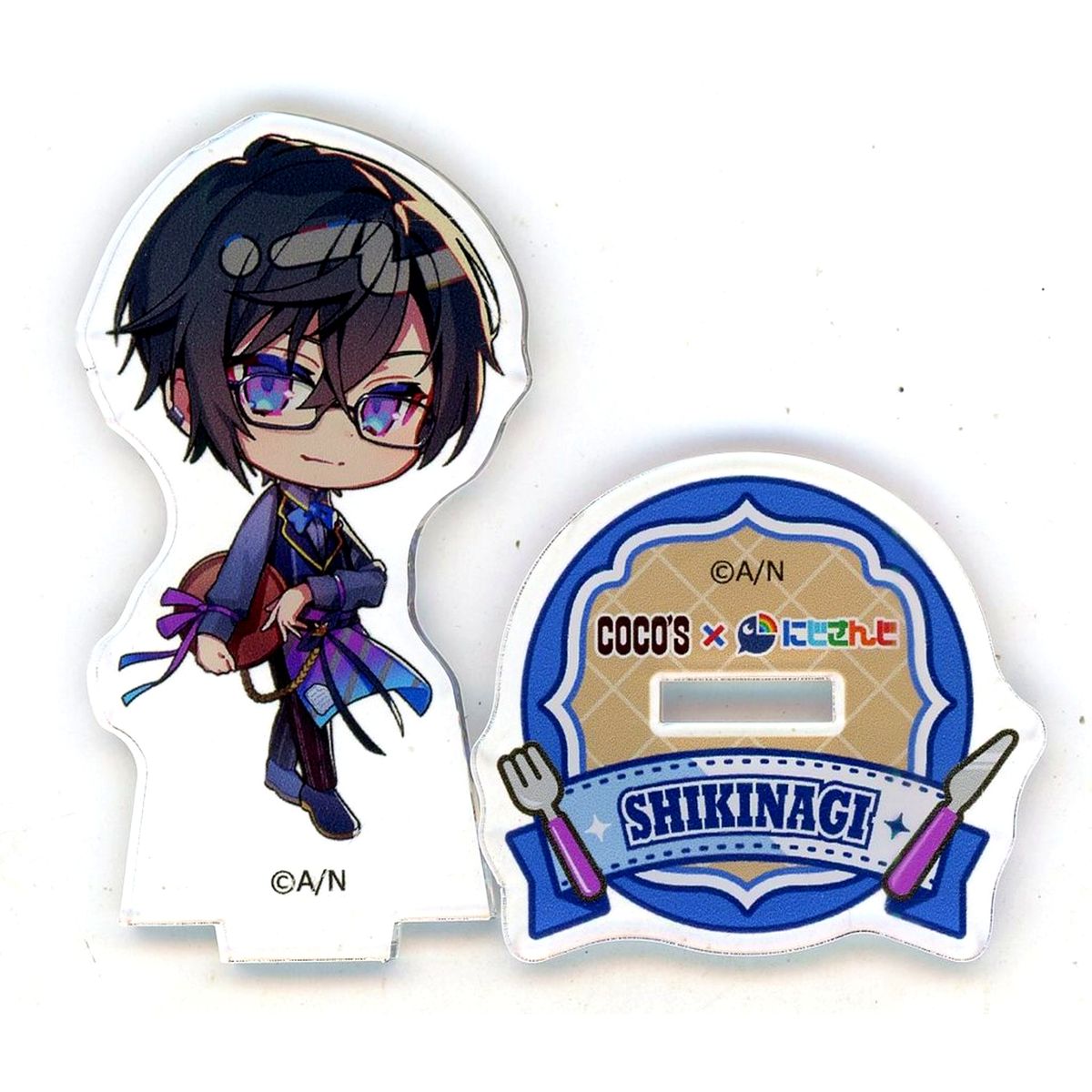 Shikinagi Akira Mini Character Acrylic Stand Virtual YouTuber Nijisanji x COCO'S Four of Us Streaming the Deliciousness of COCO'S Zensho Net Store Limited [USED]