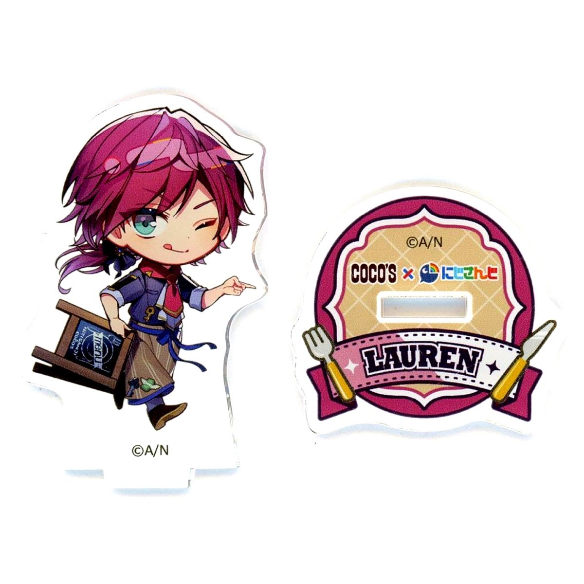 Lauren Iroas Virtual YouTuber Nijisanji Mini Character Acrylic Stand COCO'S x Virtual YouTuber NIJISANJI Eden Group Sharing Fun Times at COCO'S! Zensho Net Store Exclusive [USED]