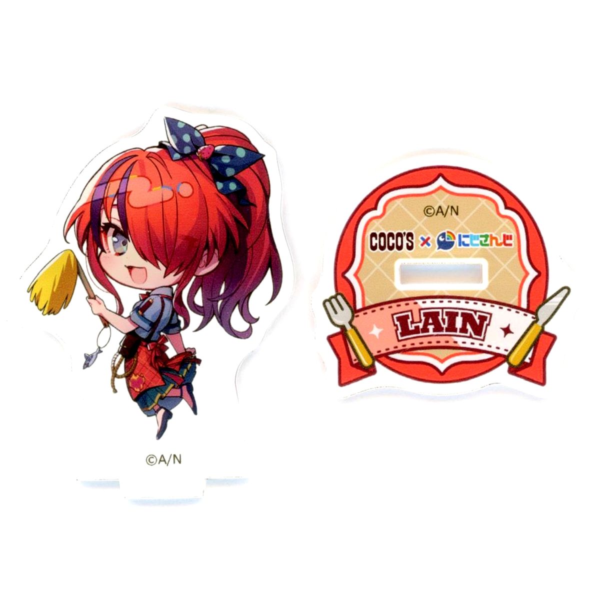 Lain Paterson Acrylic Stand Virtual YouTuber Nijisanji COCO'S x Virtual YouTuber NIJISANJI Eden Group Sharing Fun Times at COCO'S! Zensho Net Store Exclusive [USED]
