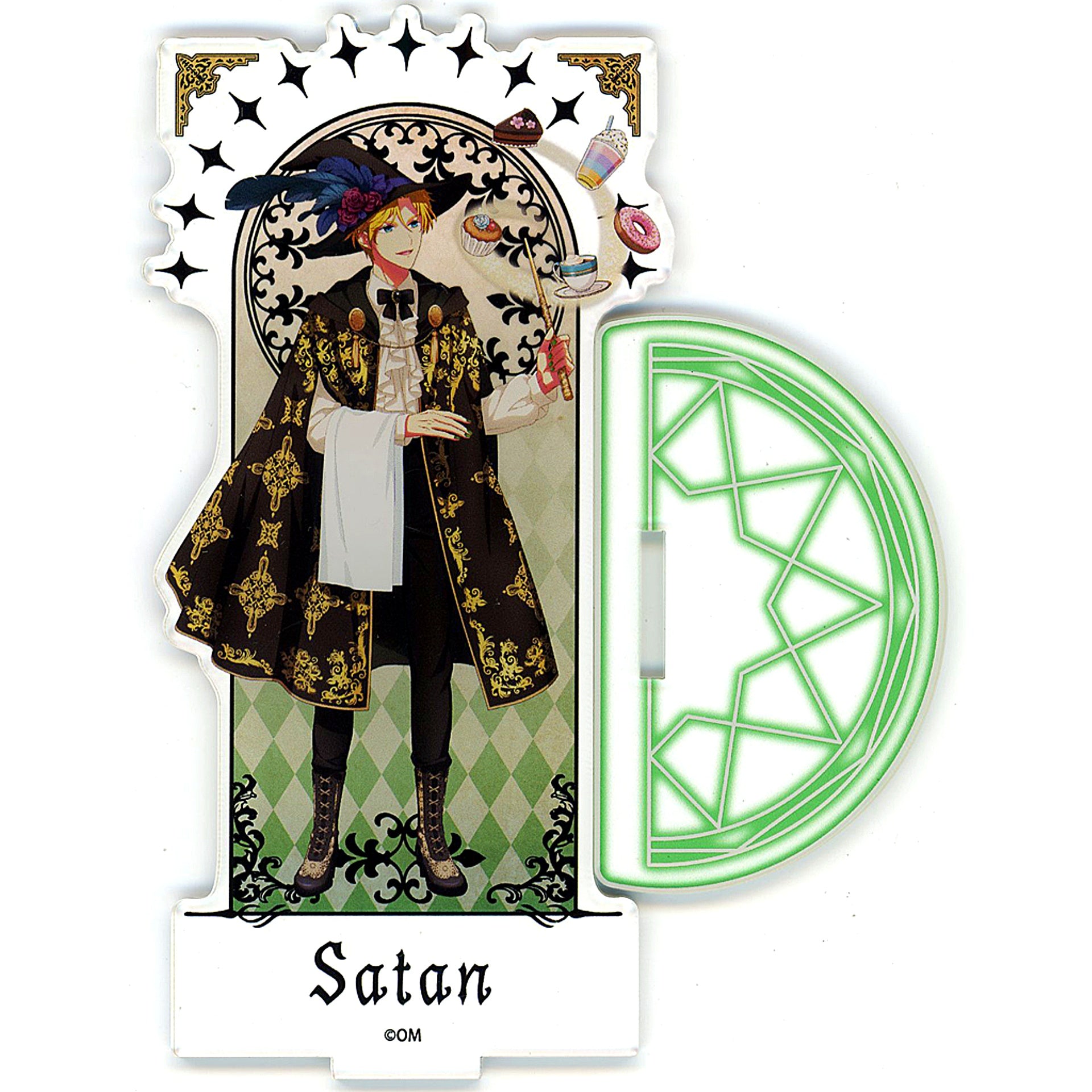 Satan Magical Cafe Ver. Acrylic Figure Obey Me! x The Chara Cafe [USED]