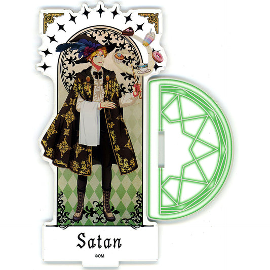 Satan Magical Cafe Ver. Acrylic Figure Obey Me! x The Chara Cafe [USED]